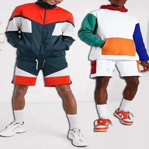 Sudadera CON CAPUCHA DE VERANO Pantalones cortos Sudadera con capucha Conjunto de 2 piezas Ropa de calle personalizada Chándales Conjuntos de pantalones cortos para hombres - Product Image 1