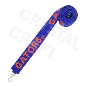 GATORS, diseño de cuentas de semillas de oro blanco personalizado, correa de monedero con cuentas, accesorios de moda únicos con correas para bolsos - Product Image 1