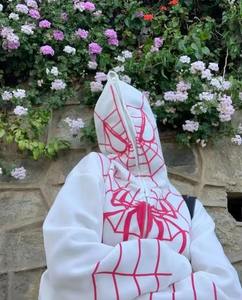 High Quality Spider Hoodie Street Men Print <b>Vintage</b> Hooded <b>Sweatshirts</b> Coats Zipper Couples Women Essentials Hoodie - Product Image 4