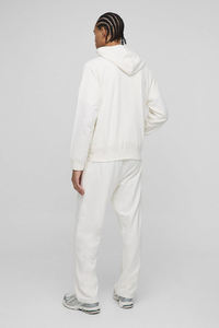 ชุดวอร์มทรงขาบานสุดฮิต รับสกรีนโลโก้ ผ้าฝ้าย 100% ล้างสีแบบ Acid Wash สไตล์ลำลอง ชุดวอร์มซิป สำหรับทุกเพศ - Product Image 2