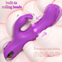 S-HANDE 4 in 1 Leistungs starke Schub kaninchen Vibratoren Rotierender Ball Klitoris Stimulator Vaginal Vibrator Sexspielzeug für Frauen