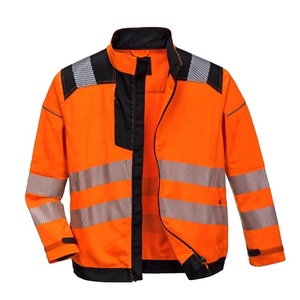 Hi Viz เสื้อแจ็กเก็ตบอมเบอร์ทูโทนสำหรับผู้ชาย,เสื้อโค้ททำงานให้ความอบอุ่นชุดทำงาน - Product Image 1