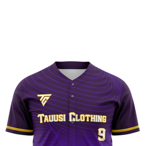 เสื้อเบสบอลของผู้ชายผ้าโพลีเอสเตอร์ระบายอากาศได้ดีพิมพ์โลโก้ได้ตามต้องการชุดเล่นซอฟต์บอลทีมเบสบอล - Product Image 2