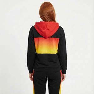 เสื้อฮู้ดดี้ผู้หญิงแบบไล่เฉดสี แขนยาว มีเชือกผูก คอเสื้อแบบเฮนลีย์ ติดกระดุม ทรงหลวม สไตล์ลำลอง แฟชั่น - Product Image 3