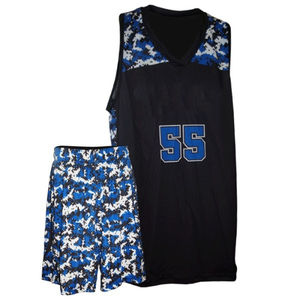 Ensembles de basketball unisexes à col en V 2026, personnalisables avec nom, logo et numéros, imprimés par transfert thermique, 100 % polyester - Product Image 6