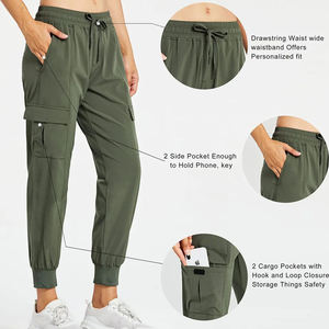 Pantalones Deportivos de Algodón para Mujer, Cintura Media, con Logotipo Personalizado, Planos, Suaves, de Felpa, Ecológicos, Antiarrugas, Transpirables, Antiestáticos, para Invierno - Product Image 4