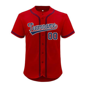Maillot de baseball à boutons pour homme, grande taille, sportswear de baseball, nom d'équipe, vente chaude, populaire, maillots de baseball américains pour femme 2026 - Product Image 4