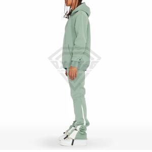 Customized Logo Printing Men Flared Tracksuits Best Manufacturer Streetwear Acid <b>Wash</b> Flare Tracksuits for <b>Boys</b> - Product Image 4