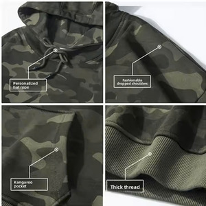 2025 Arrival Custom Fleece Embroidered Logo Design Breathable Eco-Friendly Winter Full Face Zip Hoodies for Men's - Product Image 4