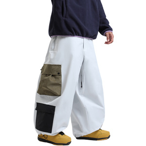 Pantalones de nieve holgados para hombre de talla grande con diseño de tendencia, pantalones de esquí aislantes transpirables impermeables, ropa holgada cálida para invierno y exteriores - Product Image 6