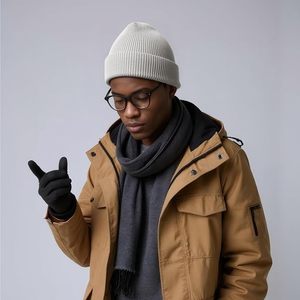 Warm woolen winter cap trendy knitted <b>beanie</b> <b>hat</b> elegant design perfect for <b>ladies</b> winter fashion and outdoor style - Product Image 6