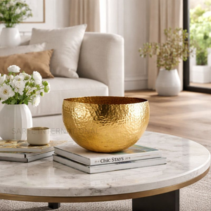 Venta Caliente, Portavelas de Latón Hecho a Mano, Pulido Plateado, Ecológico, Decoración Navideña para el Hogar, India - Product Image 1