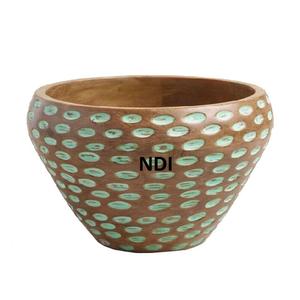 Decoración de vajilla Tazón de acabado de esmalte impreso Fideos de palomitas de maíz y más Catering Tazón de servicio usado Tazón de madera al precio más bajo - Product Image 4