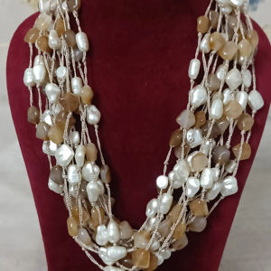 Top <b>Indian</b> Manufacturer High Quality Antique Pearl Mala Trendy Multi Color Fashion Jewelry Set for Women - Product Image 1