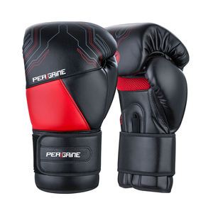 Gants de boxe professionnels en cuir de vachette à dentelle personnalisés Design classique avec poids d'usine pour arts martiaux - Product Image 1