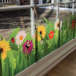 Adesivo Vetrina Trasparente in Vinile Decorativo Stampato UV con Logo Personalizzato per Decorazione Negozio e Promozioni - Product Image 3