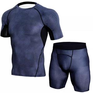 GAF Bjj Rash Guard y Mma Shorts Jiu Jitsu Traje para hombres Mujeres Cobertura completa Rashguard Conjuntos Gimnasio Fitness Conjuntos Ropa deportiva - Product Image 5
