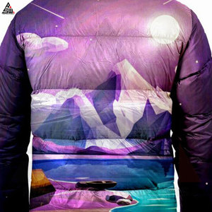 Custom Made Canvas Sublimation Bubble <b>Jacket</b> for Men Windproof Winter <b>Jacket</b> Wholesale Price High Quality - Product Image 5