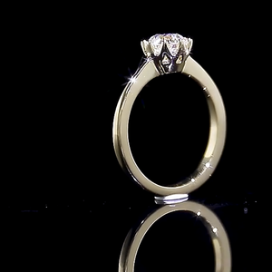 Bague de fiançailles personnalisable en or massif 18 carats en forme de diamant personnalisé en diamant cultivé en laboratoire bagues fines certifiées IGI pour les fêtes - Product Image 6