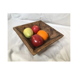 Lavavajillas Artesanía madera fruta Masa Tazón Hecho a mano para frutas o ensaladas Vintage Accesorios de granja de alta calidad - Product Image 2