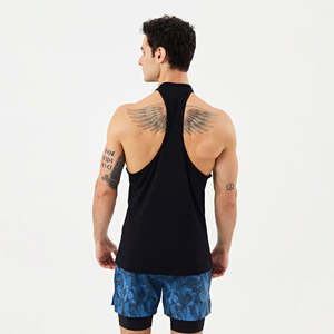 Vêtements de sport sur mesure pour hommes, débardeur de fitness, vente chaude, qualité supérieure, 100% coton respirant, séchage rapide - Product Image 4