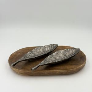 Bol décoratif en feuilles de fruits secs, design soigné, décoration d'intérieur, vaisselle, plat de service, ustensiles de cuisine, pack avec motif en vente - Product Image 4