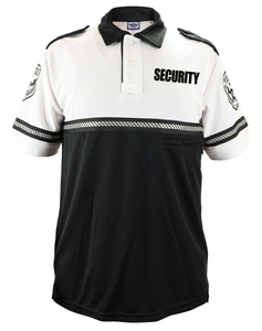 Camiseta Polo de Patrulla Bicicleta de Dos Tonos de Primera Clase con Bolsillo con Cremallera y Franjas Reflectantes, Fabricada en Pakistán, Personalizable OEM - Product Image 5