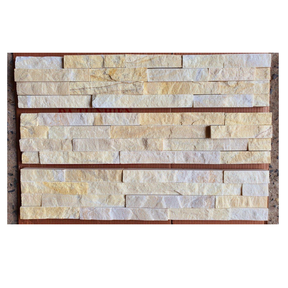 Stunning Z-Shaped Wam Yellow Slate Wall Stone Exterior and Interior Wall Decor with Hanging Function for Fireplace and Resort · image 5