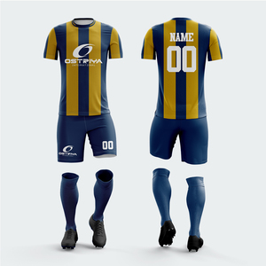 ชุดฟุตบอลแขนสั้นราคาส่งถูก ผลิตจากโพลีเอสเตอร์ 100% มีทุกขนาด พร้อมขั้นต่ำในการสั่งซื้อน้อย - Product Image 1