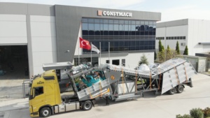 Centrale à béton mobile Constmach 60 M3/h prête à la livraison 150 microns 23 tonnes isolée électrique - Product Image 5