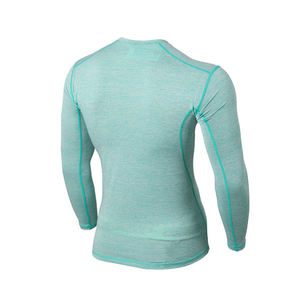 Nouvel arrivage de chemises à haute compression à manches courtes pour hommes confortables vêtements de sport et de fitness conception solide tricotés à compression à basse quantité minimale de commande - Product Image 1