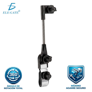 EMONITA HOG.359 Portable Adjustable Tablet Clamp <b>Stand</b> with 360 Degree Rotation Telescopic Metal Clip Mount for Monitor - Product Image 1