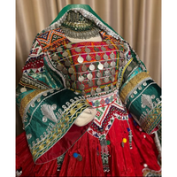 Vente flash, meilleur prix, robes afghanes kutchi, style ethnique, robe afghane faite à la main pour femmes avec veste pour hommes, culture afghane, ensembles pour femmes