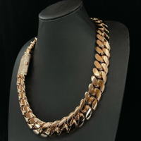 Chaîne cubaine Hip Hop de haute qualité pour femme, 22 mm, couleur D, VVS, en moissanite de laboratoire taille brillant, micro-pavé, style Iced Jewelz, en promotion