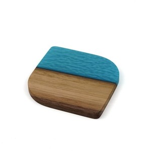 Posavasos de madera de acacia para bebidas Posavasos de resina epoxi redondo Bar de vinos Mesa de bebidas y posavasos de USO HOTELERO Estilo Madera - Product Image 3