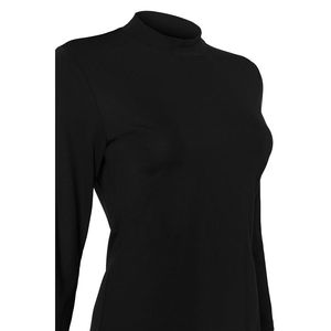 Blusa Negra de Punto con Estampado para Uso Casual en Primavera y Otoño - Product Image 2
