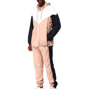 Conjunto de Chaqueta y Pantalón Cortavientos con Tela Suave y Estilo Sencillo para Uso Diario - Product Image 1