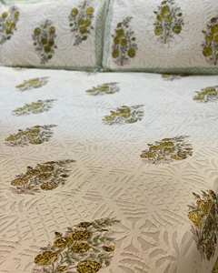 Premium Vintage Block printed Applique cutwork <b>Bedcover</b> Set Decorative <b>Bedcover</b> Bohemian Hotel Use Soft - Product Image 3