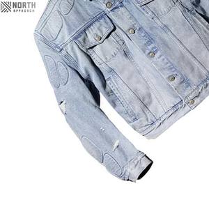 ¡Novedad de 2025! Chaquetas vaqueras elegantes de Hip Hop personalizadas al por mayor para hombres y mujeres con un estilo único - Product Image 3