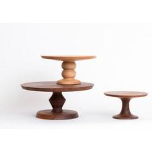 Présentoir à gâteau en bois avec esthétique de ferme moderne pour boulangerie de mariage haut de gamme et installation de décoration de gâteaux à la maison - Product Image 2