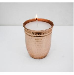 Pot de cire en fer incurvé pour pot de bougie, conteneur de Style luxueux, en aluminium et cuivre, avec couvercle de cire - Product Image 6