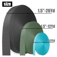 Correa de Nailon Resistente de 1.5 Pulgadas, Duradera, Resistente a Desgarros, Correa Plana de Seguridad para Mascotas, Uso en Exteriores, DIY, para Transportar Mascotas en Cajas de Transporte