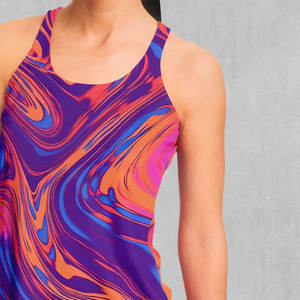 เสื้อกล้ามซับลิเมชั่นสำหรับผู้หญิง เนื้อผ้าโพลีเอสเตอร์/คอตตอน ระบายอากาศได้ดี น้ำหนักเบา แห้งเร็ว ดีไซน์ปรับแต่งได้ พร้อมสไตล์สปอร์ต - Product Image 5