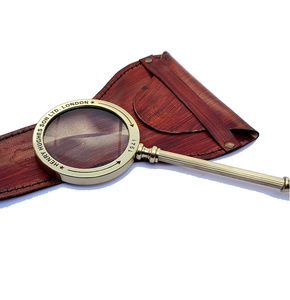 Henry Hughes London Ltd. 1942 Lupa de pantalla de latón completo de mano de 3 pulgadas - Product Image 1