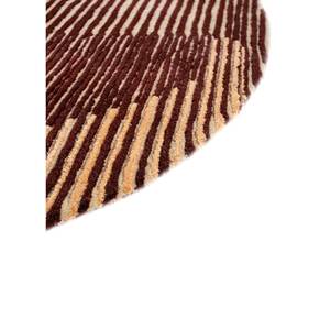 พรมขนสัตว์ผสมวิสโคสสีเบจ-น้ำตาล ลายทอแบบแฮนด์เมด รุ่น Abstract Top-116 จาก Jaipur Wunderkammer เหมาะสำหรับห้องนั่งเล่น ห้องโถง รูปทรงสี่เหลี่ยมผืนผ้า - Product Image 4