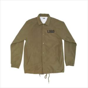 Chaqueta Cortavientos de Nailon con Cuello Alto y Recubrimiento, Precio de Fábrica 2025, Venta Caliente, Logotipo Personalizado para Hombre - Product Image 4