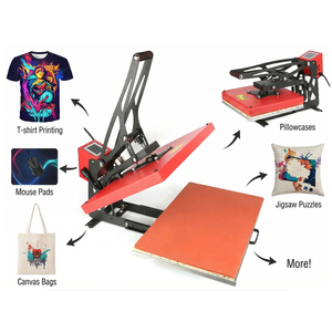 Máquina de Prensa de Calor Plana de Alta Presión de 40x60cm para Transferencia Digital Personalizada en Camisetas - Product Image 1