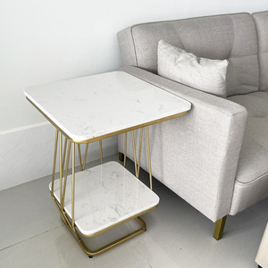 Modern Convenient Convertible Living Room Furniture Durable Iron Frame Stone Top Decorative <b>Table</b> for Home Beside <b>Sofa</b>-SST020 - Product Image 4