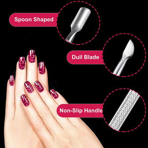 Los Mejores Proveedores, Novedad, Innovamed, Empujador de Cutículas Reutilizable de Doble Cabeza de Acero Inoxidable para Salones de Uñas, Colores Personalizables - Product Image 2