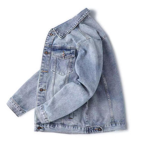 Veste Denim Printemps Automne Hommes Grande Taille Veste de Travail Denim Manteau Mode Usine Vente en Gros - Product Image 1